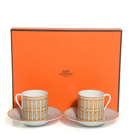 hermes cup and saucer price|Hermes espresso cup set.